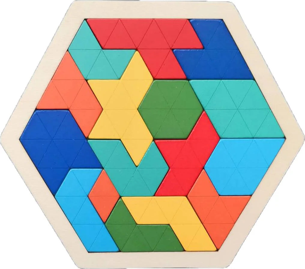 27 Style Block Puzzle Jigsaw Puzzle Board Classical Puzzle Children's Toys Hexagonal Alien Chess Tangram Puzzle Toys