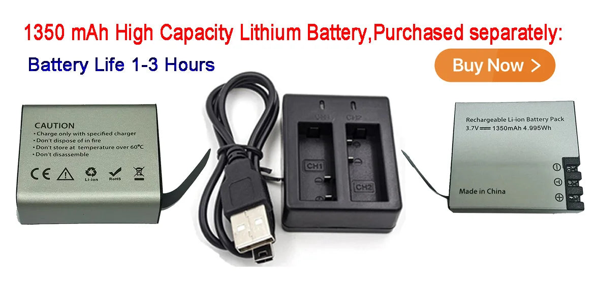 2" IPS Dual Screen Action Camera 5K 30FPS  4K 60FPS 48MP EIS Video With Optional Filter Lens 1080P Webcam Vlog WiFi Sports Cam