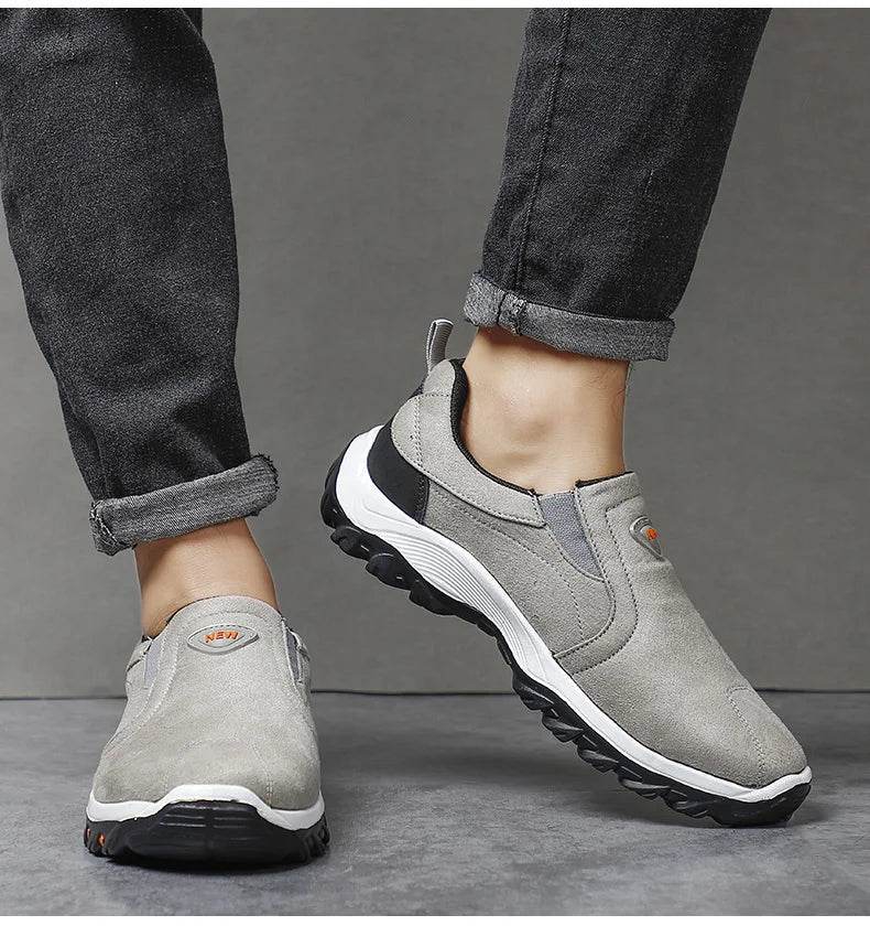 Men Shoes Comfortable Casual Shoes for Men Walking Sneakers Slip On Loafers Men Lightweight Moccasin Male Footwear - AIAZ