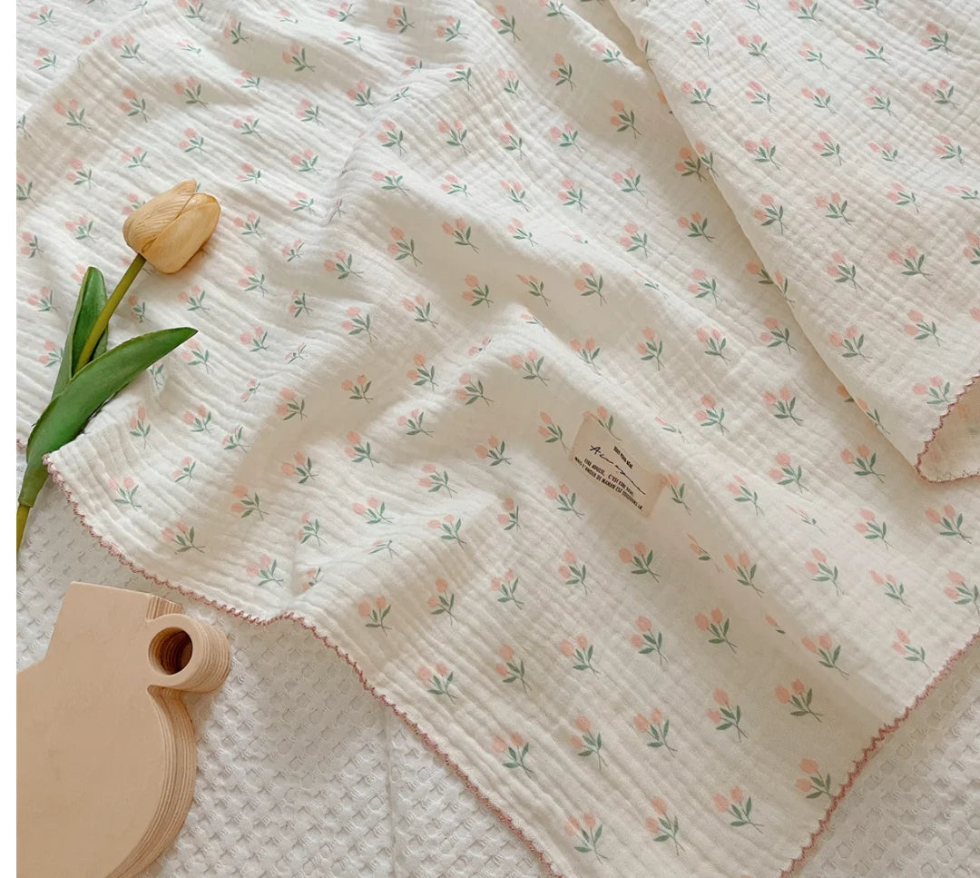 Muslin Swaddle Blankets Newborn Summer Baby Blanket Cotton Infant Swaddle Wrap Receiving Blanket For Crib Stroller Sleeping Item