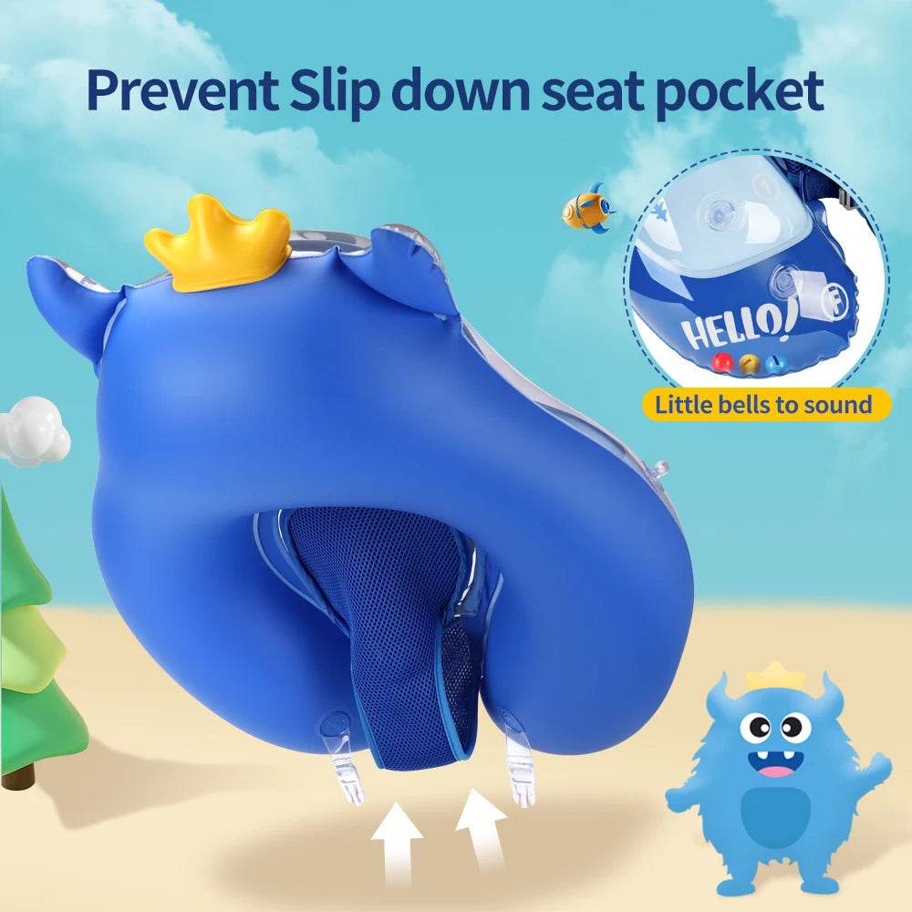 Swimbobo Kids Inflatable Baby Floating Water Toy Swimming Floats Waist Trainer Child Swim Pool Ring PVC Children Float - AIAZ