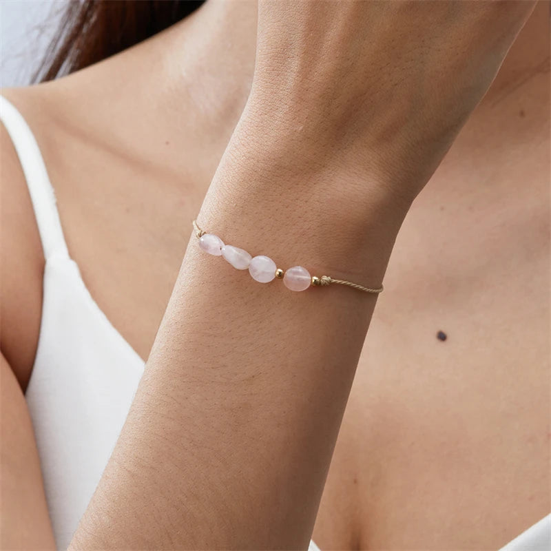 12 Zodiac Signs Woven Card Paper Bracelet for Women Men Minimalist Natural Stone Handmade  Braided Bracelet Friendship Jewelry