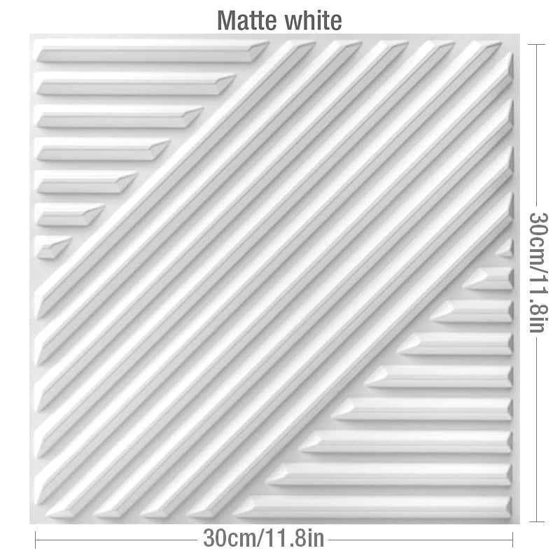 12 Pcs 30cm 3D wall sticker decorative ceiling living room Wood grain wallpaper waterproof 3D Wall panel bathroom kitchen Hotel