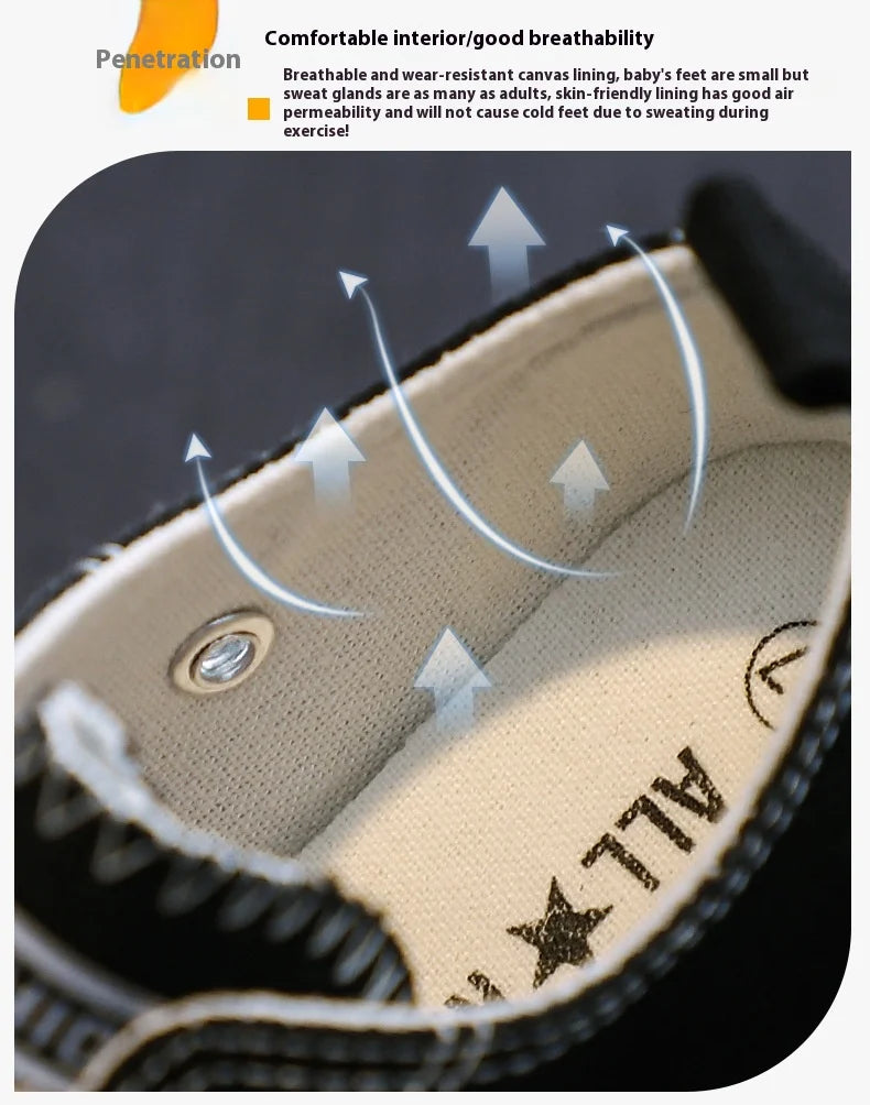 Children's Canvas Shoes, Spring and Autumn Korean Low-Top Shoes, Boys' and Girls' Shoes, Small White Shoes, Casual Cloth Shoes