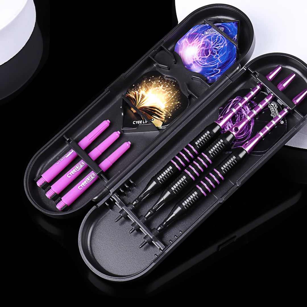 CyeeLife 18g Soft tipped Darts Professional Indoor plastic tip Darts Set For Electronic Dartboard Games Plastic storage box