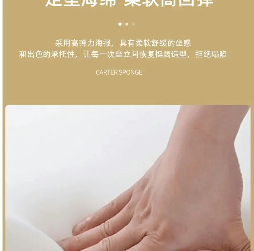 Italian Luxury Light Sofa Chair: Trendy Lazy Lounger, Ideal for Small Living Rooms & Balconies