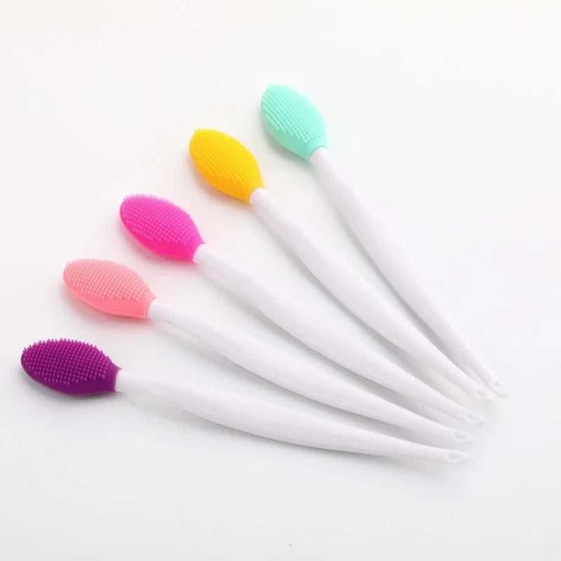 1PC Beauty Skin Care Wash Face Silicone Brush Exfoliating Nose Clean Blackhead Removal Brushes Tools With Replacement Head