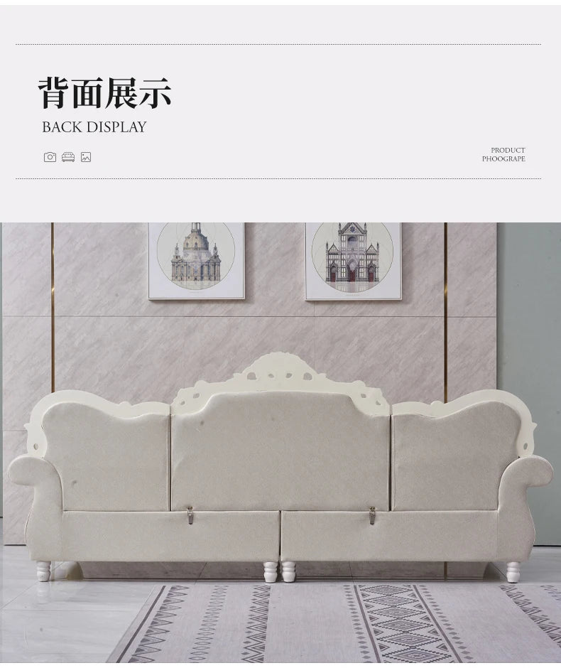 European Adult Sofa Designer High Quality Living Room Luxury Modern Sofas Solid Wood Corner Romantic Muebles Salon Furniture