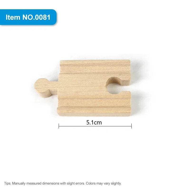 DIY Children Wooden Train Rail Track Accessories Toy Cross Track Railway Toys Compatible All Track for Kids Boys & Girls Gifts - AIAZ