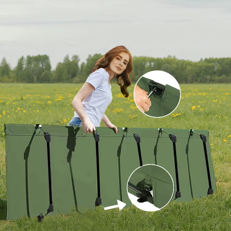 WESTTUNE Camping Cot Portable Folding Bed Outdoor Ultralight Compact Tent Bed for Camping Travel Backpacking Hiking Sleeping Cot