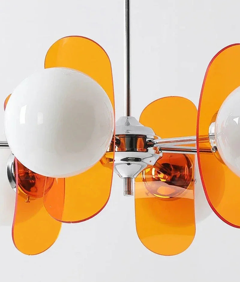 Nordic medieval glass magic bean dining table pendant light LED wabi sabi style living room bedroom home decoration lighting