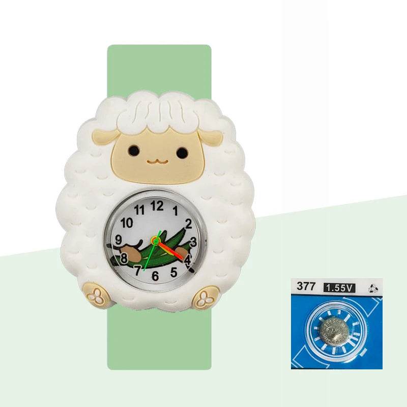 Baby Birthday Gift Children Toys Watches Cartoon Animal Dial Bracelet Kids Watches for Boy Girl 2-15 Years Old Child Clock - AIAZ