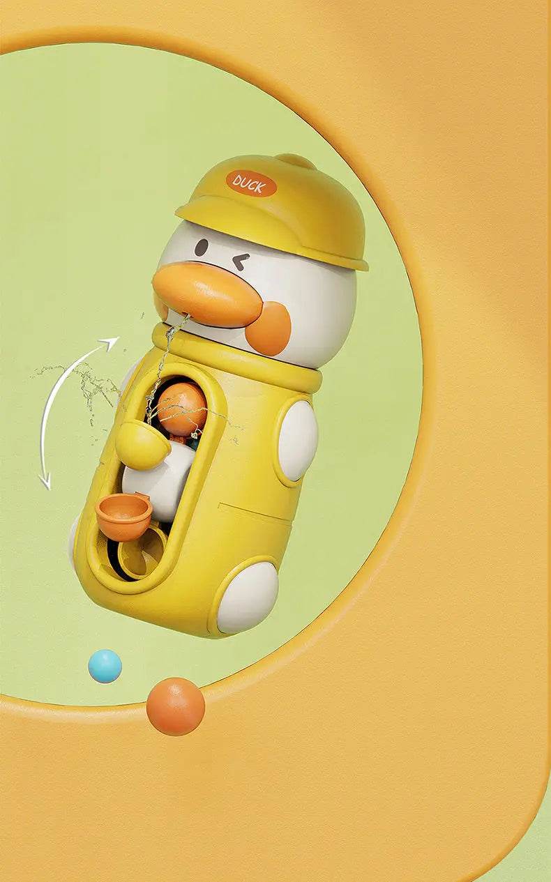 New Cute Duck/Elephant Baby Shower Bath Toys Children Water Play Spinner with Suction Cup Waterwheel Games for Kid Bathroom - AIAZ