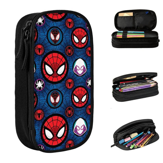 Spider-man Pencil Cases Pen Box Pencil Bags Kids Big Capacity School Supplies Zipper Pencilcases - AIAZ