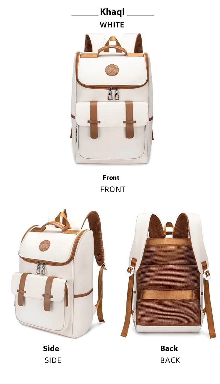 Backpack for boys, fashion trends for junior high school students, school bags for female college students, high school casual l - AIAZ