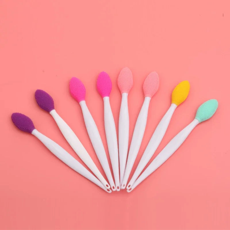 1PC Beauty Skin Care Wash Face Silicone Brush Exfoliating Nose Clean Blackhead Removal Brushes Tools With Replacement Head