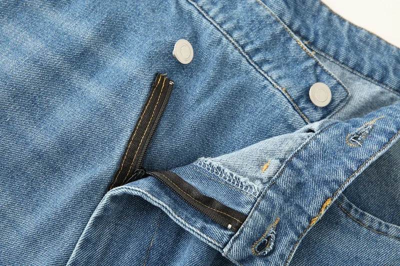 MUJER 2025 Women's Jeans Blue Baggy Jeans for Women High Waist Mom Jeans Woman Wide Leg Denim Pants Woman Jeans Summer Trousers - AIAZ