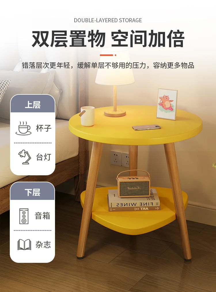 Hot Selling Bedside Table Cabinet Modern Luxury Wood Nightstands Large Bed Side End Table for Bedroom