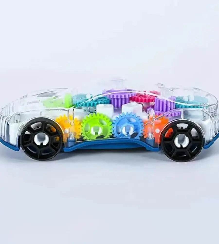 Baby toys Toddler Police Car Electric Vehicle Toy Auto Driving Transparent Gears Music Lights Cars Toys for Kids Boys - AIAZ