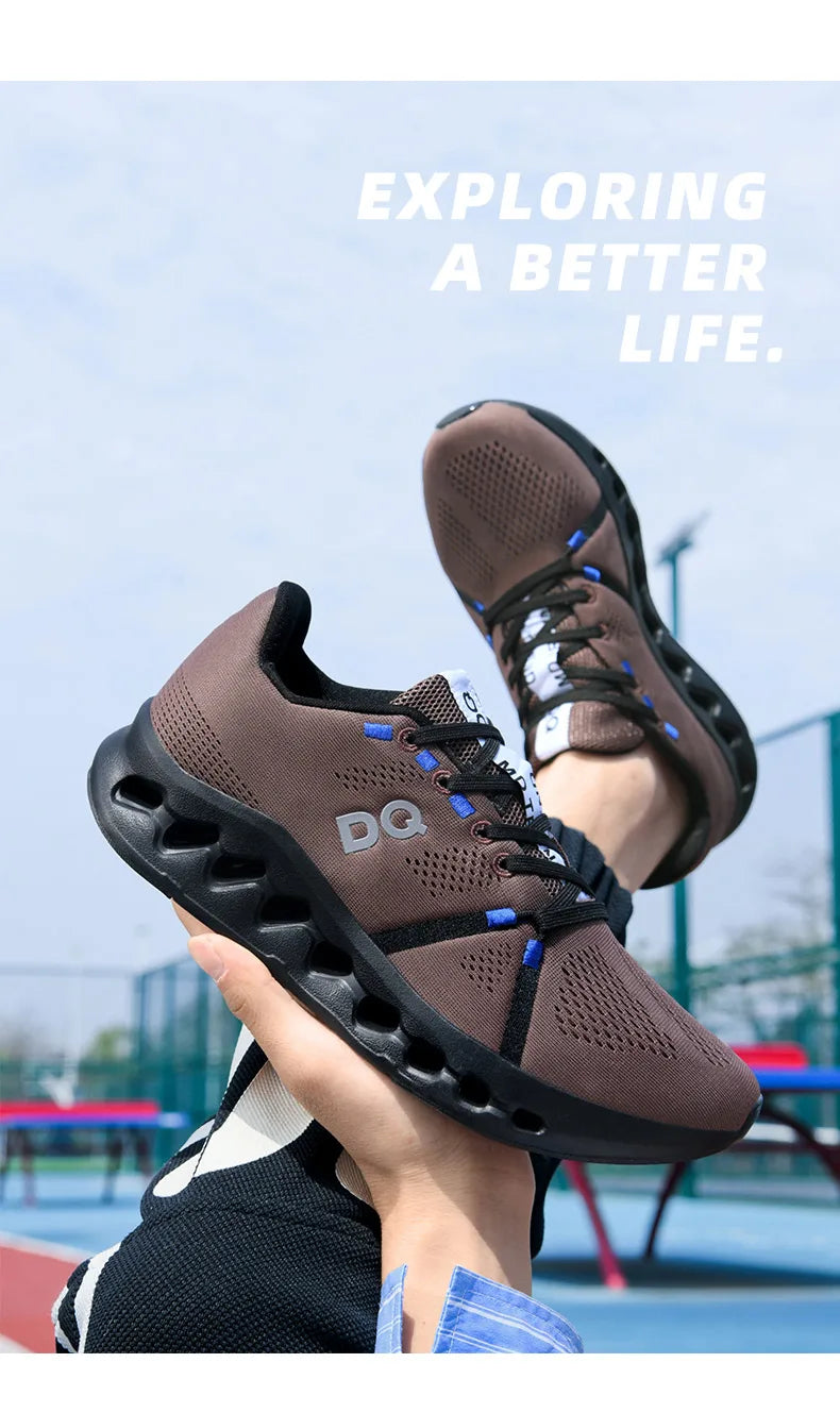 Men's Running Shoes Breathable Lightweight Shock Absorption Athletic Gym Training Sneakers Non-Slip Comfortable Sports Shoes
