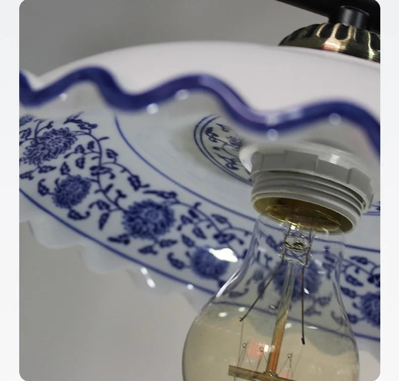 IWHD Modern Simple Ceramic LED Pendant Lamp Home Indoor Decor Lighting Bedroom Restaurant Dinning Living Room Lights Hanglamp