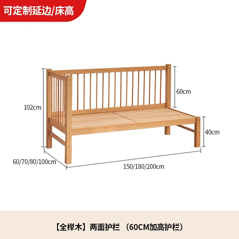 ZZ Stitching Widened Bed Newborn Children's Bed Large  Bed for Adults Sleep Warmer Crib