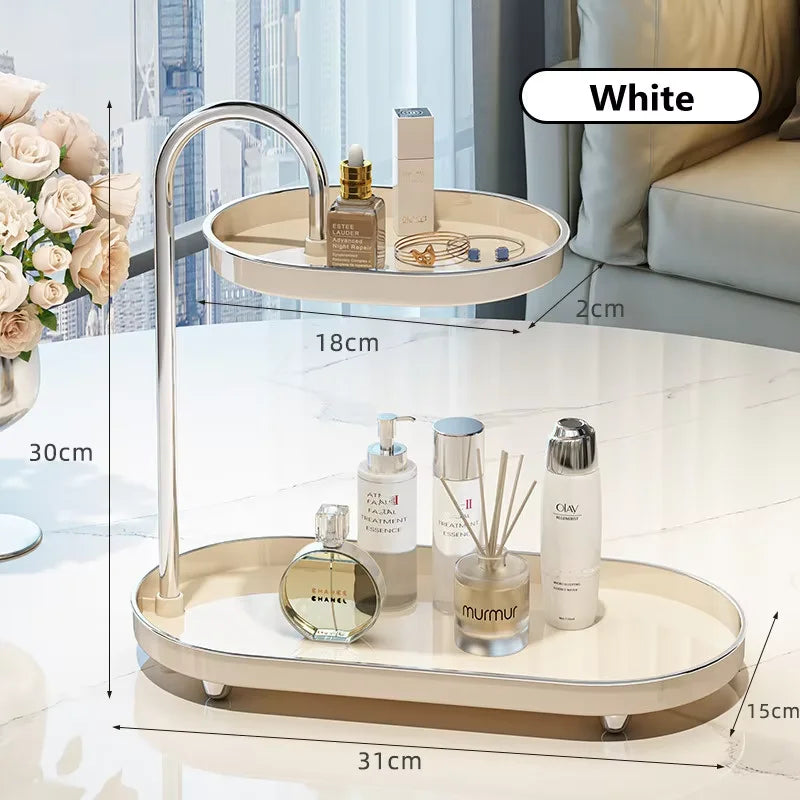 Light Luxury Bathroom Storage Rack Storage Rack Dressing Table Skin Care Products Entrance Desk Key Miscellaneous Storage Rack