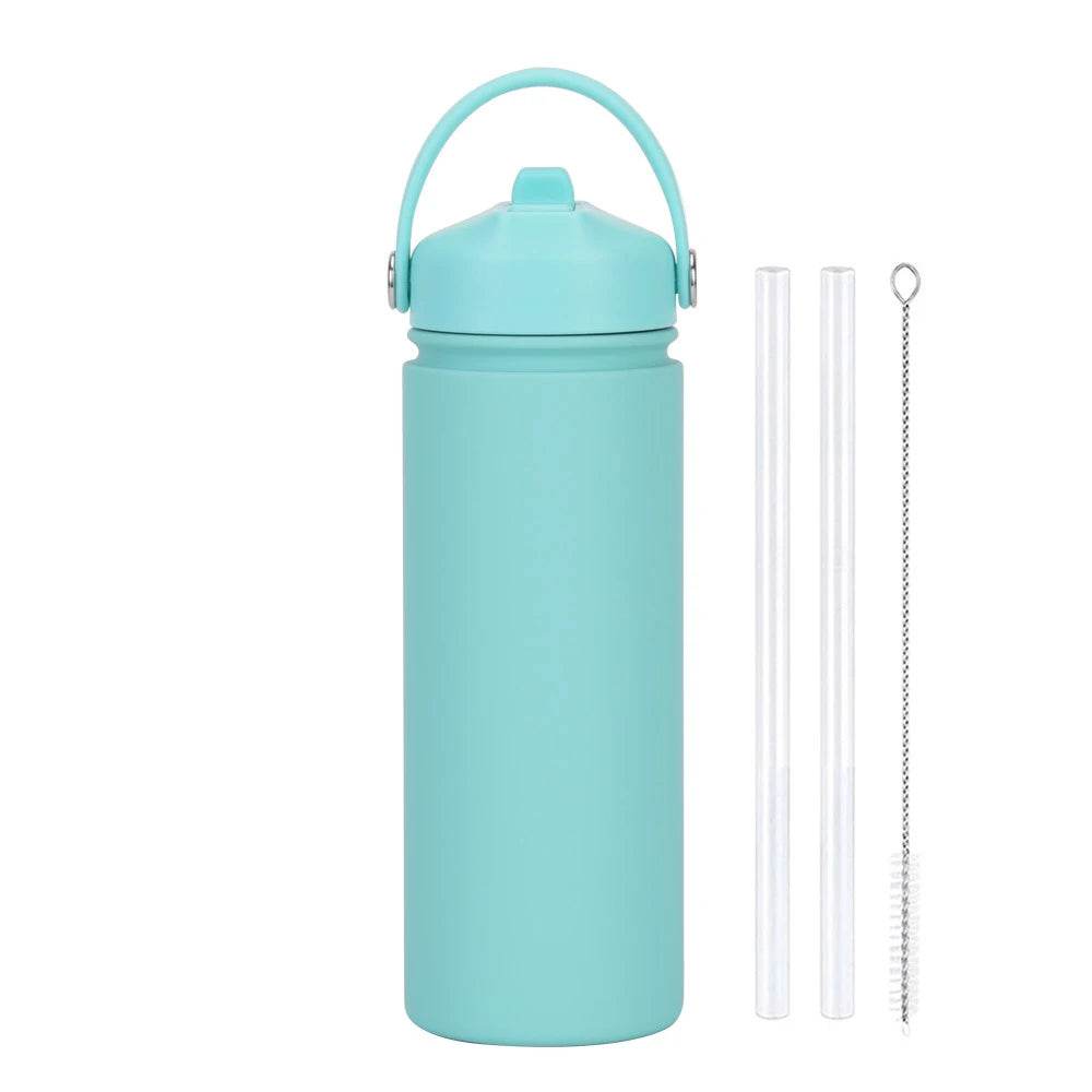 Insulated Water Bottle 500ml Custom Text/Logo - 304 Steel, 24H Cold, Office & Gym Essentials - AIAZ