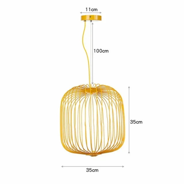 Replica Foscarini Spokes 1/2 Suspesnsion White Pendant Lamp Dining room Bar Kitchen Island Birdcage Light Italian Designer Lamp