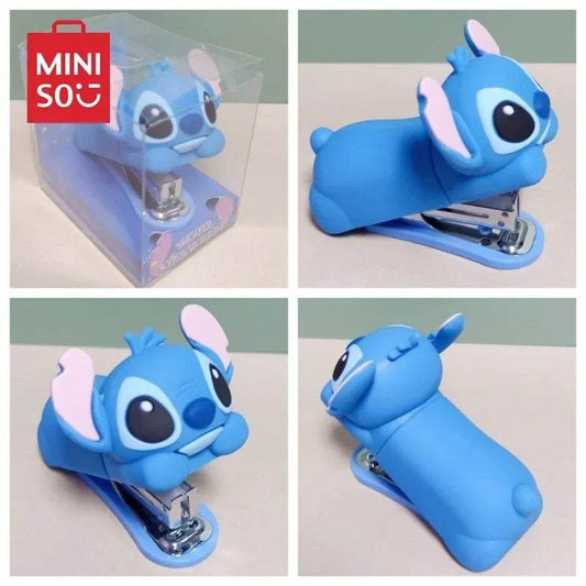 2024 New Mini Stapler School Supplies Stitch Hello Kitty Cartoon Doll Desktop Children Cute Pet Campus Gift Cute Study Unisex - AIAZ