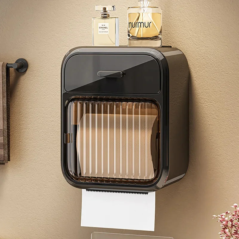 Toilet Paper Box Toilet Paper Roll Storage Rack Bathroom Roller Tissue Holder Wall Mounted Tissue Boxes Bathroom Accessories