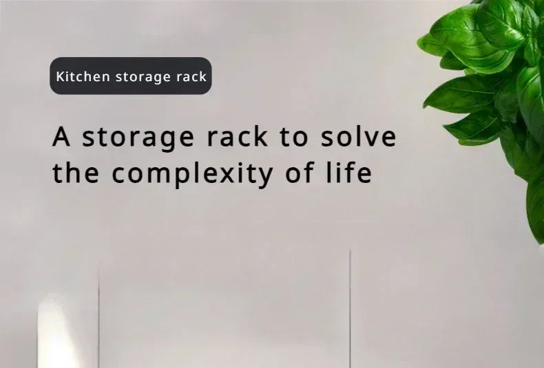 Household Multi-layer Width and Height Adjustable Storage Rack Kitchen Rust Proof Thickened Stable High Load-bearing Reset Rack