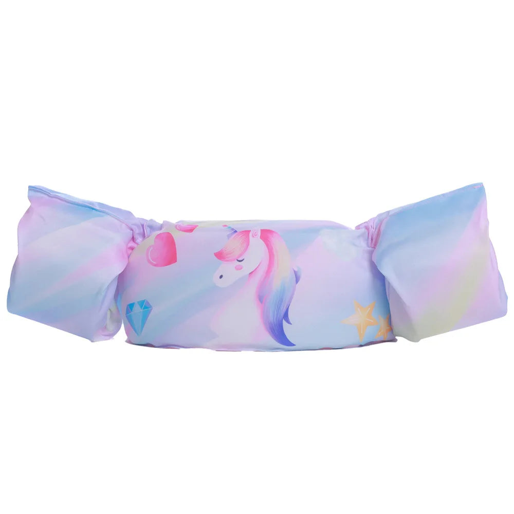 Baby Float Cartoon Arm Sleeve Swimsuit Foam Safety Adjustable Life Jacket Swimming Training Floating Pool Float Swimming Ring