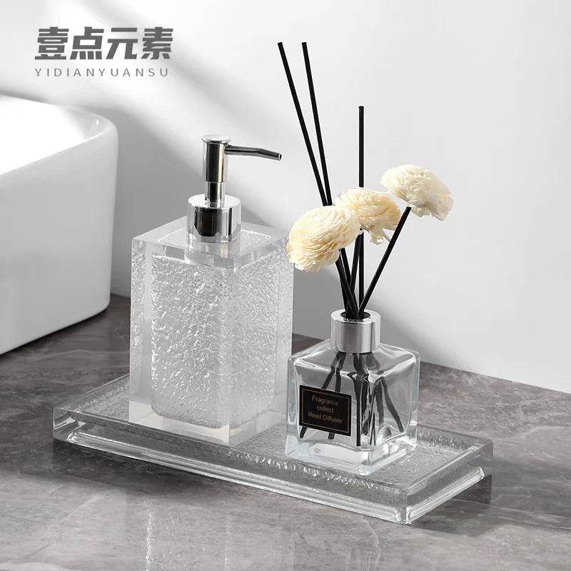 Resin Hand Sanitizer Dispenser Bathroom Dispensador Jabon Y Shampoo Refillable Lotion Shower Gel Holder Portable Soap Bottle