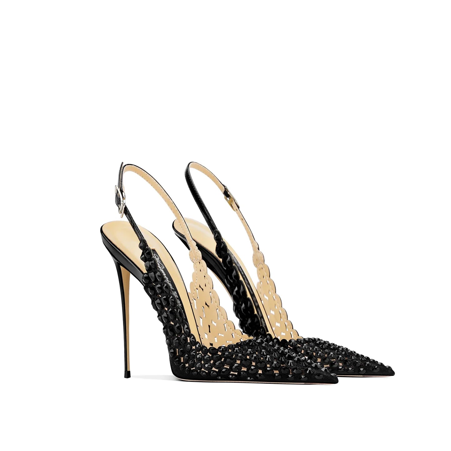 Black Fashion High Heels Sandals Women's Pointed Toes Thin Heels Not Tired Feet 2025 Summer New Temperament Versatile