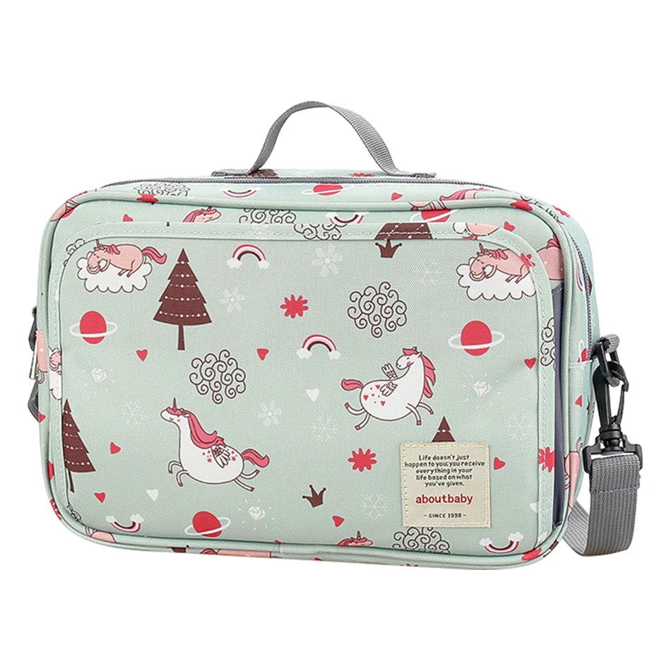 Women Multi-functional Messenger Bags Outdoor Waterproof Stroller Hanging Bag Baby Diaper Bags Adult Casual Cartoon Shoulder Bag