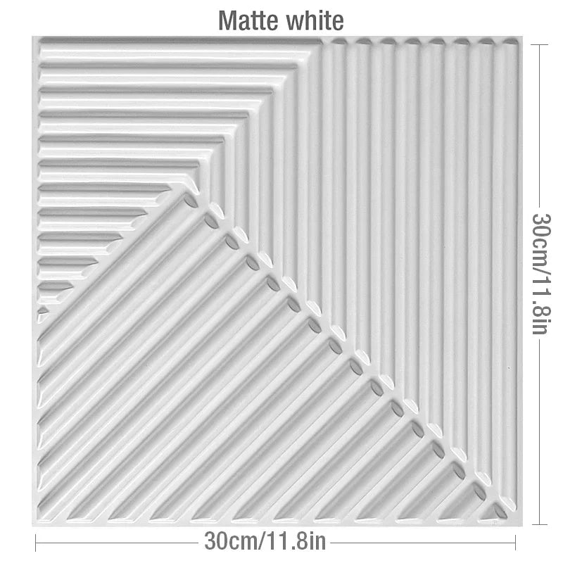 30cm house wall renovation geometric 3D wall panel non-self-adhesive 3D wall sticker art tile 3d wallpaper room bathroom ceiling