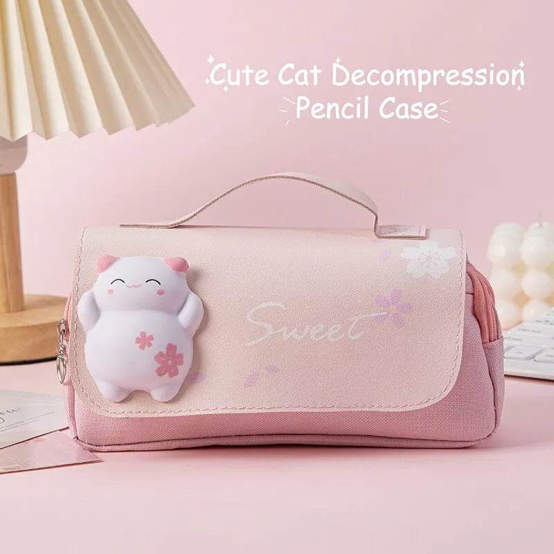 School Supplies Kawaii Stationery School Pencil Cases for Girls Bags Pens Cute Korean Stationery Holsters Supply Store Aesthetic - AIAZ