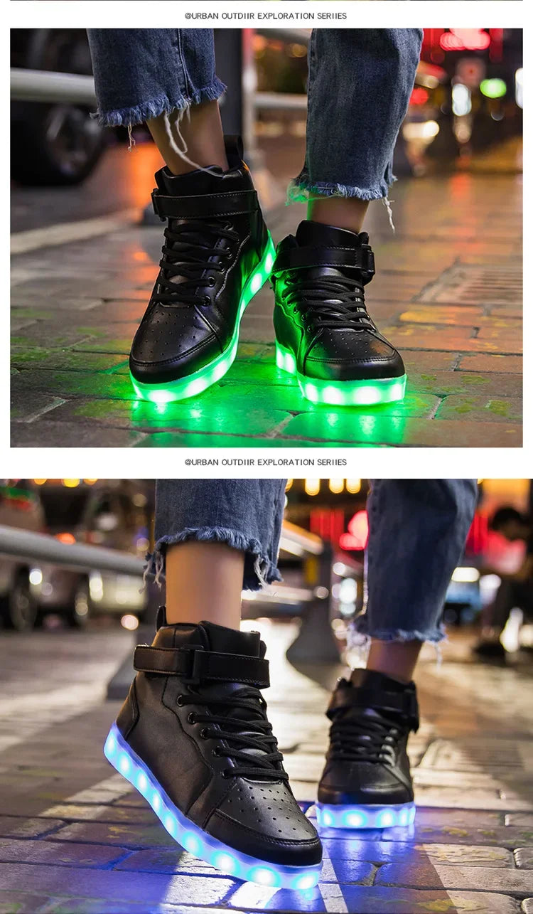 Size 25-40 Children Glowing Sneakers Kid Luminous Sneakers for Boys Girls Led Sneakers With Luminous Sole Lighted Shoes Men