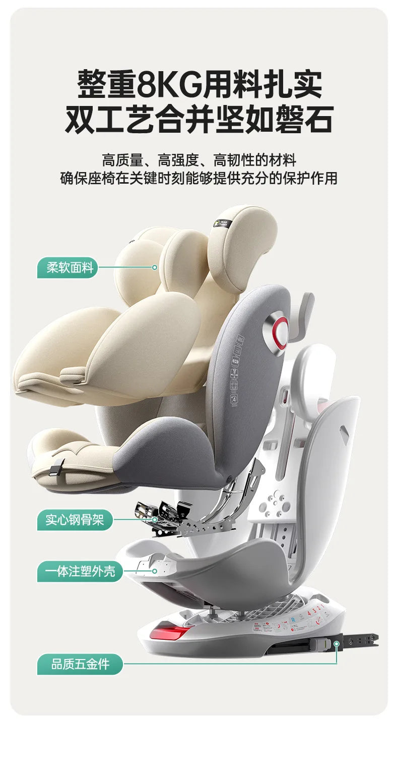 Baby Child Car Seat Can Sit and Lie Down Baby Car Can Sit and Lie Down Small Age Universal 0-4-7 -12 Years Old