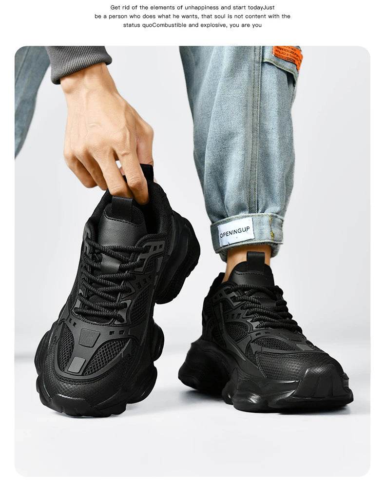 Men's Shoes Cool Platform Running Sneakers Men Fashion Good Large Size 48 Street Athletic Walking Sneakers For Men High Quality - AIAZ