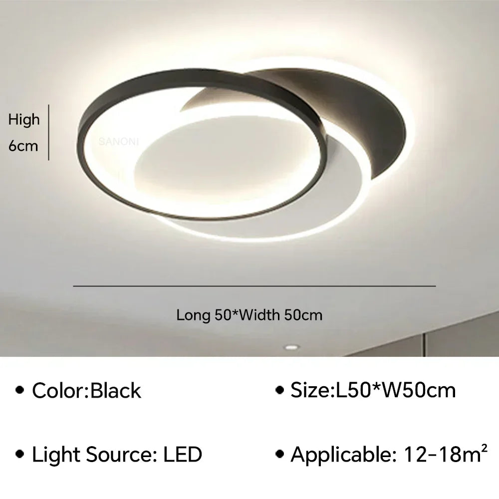 Modern LED Ceiling Lamps Simplicity for Living Room Decor Bedroom Lights Nordic Kitchen Home Decor Indoor Lighting Fixture