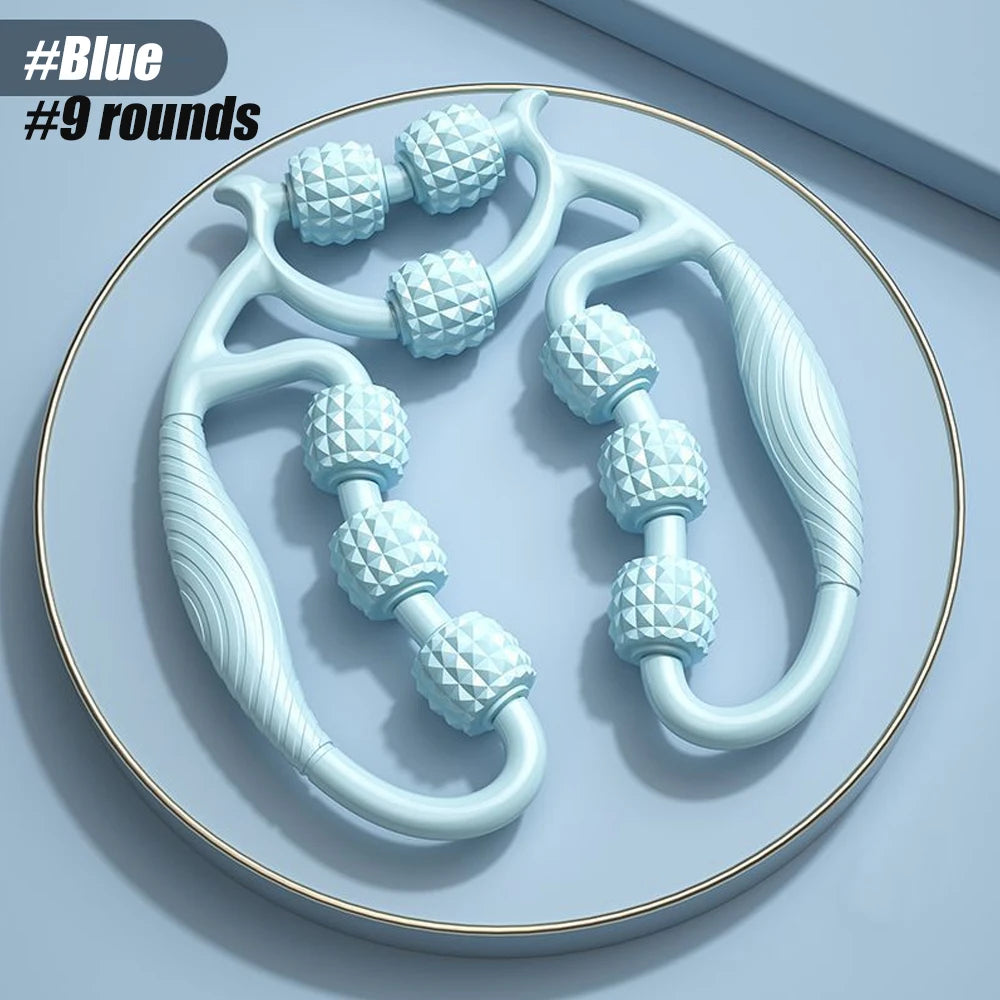 Massage Roller for Neck Thigh Calf and Leg, Personal Muscle Handheld Deep Tissue Trigger Point Foam Myofacial Tools Pro Recovery