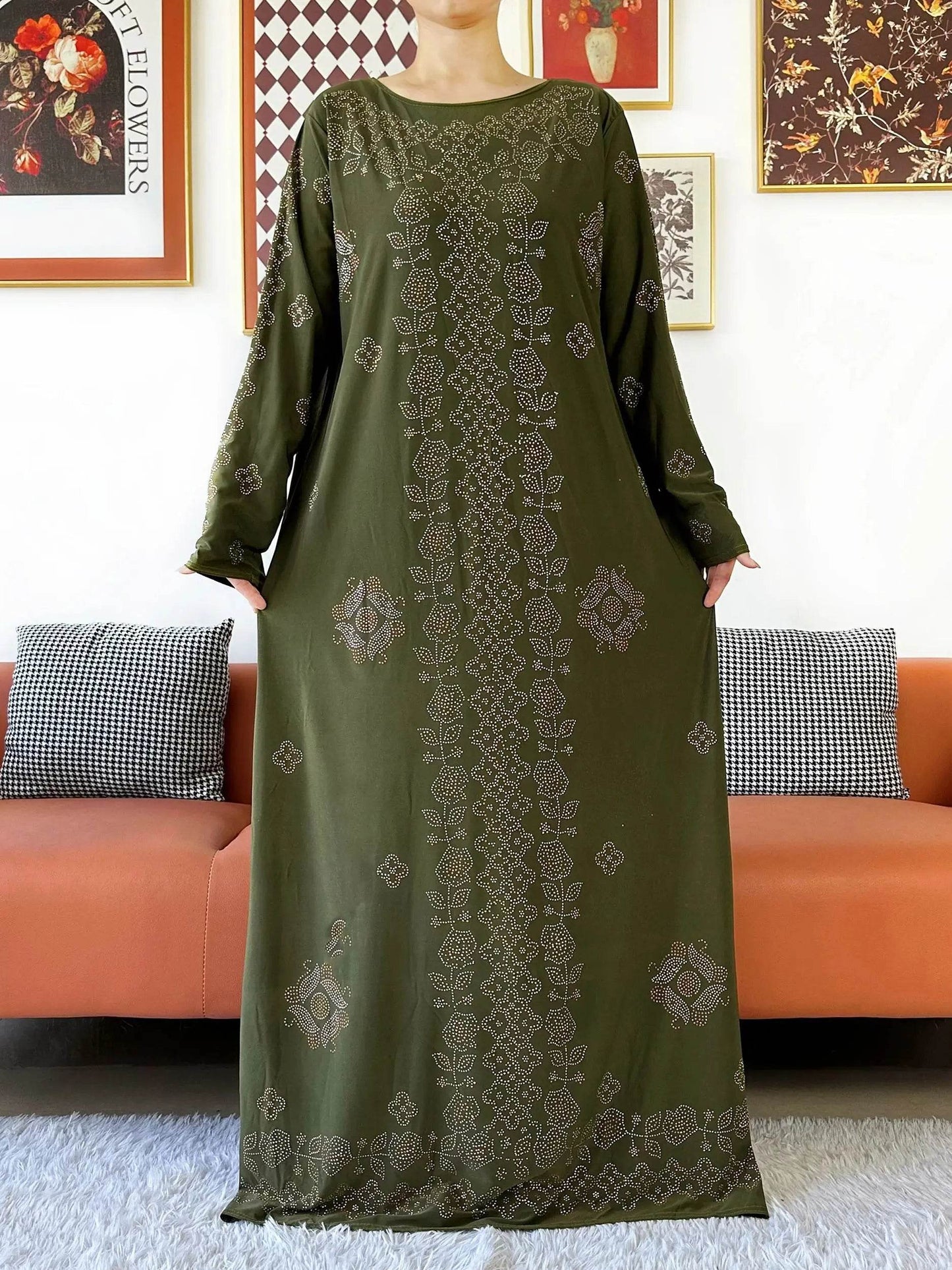 Muslim Two Piece Set Hijab Prayer Dress Fashion Abaya Set Women Prayer Garment Hijab Long Khimar Long Dress Sets Islamic Ramadan - AIAZ