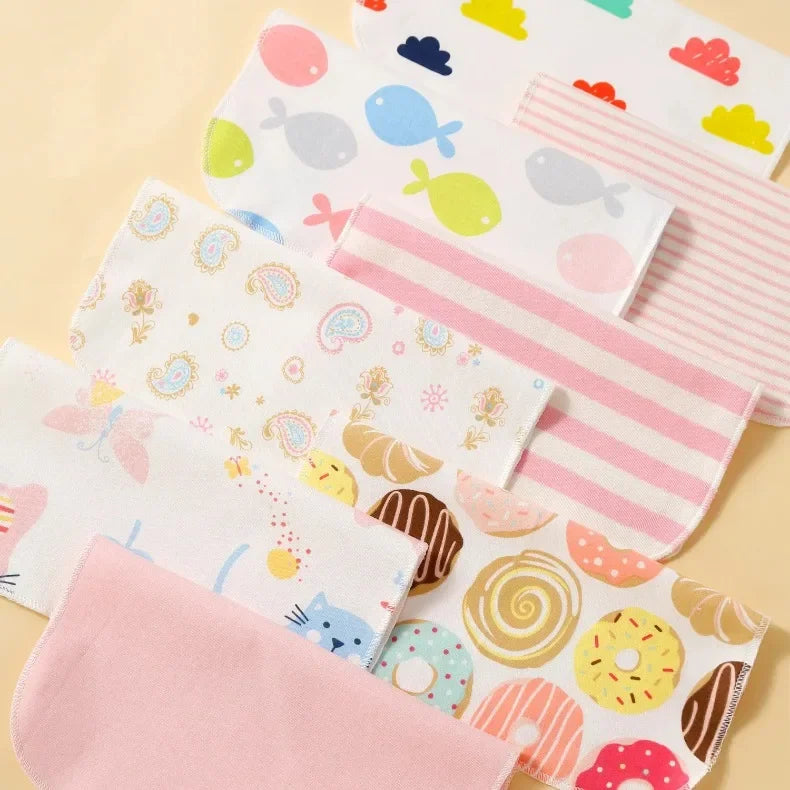 5/8 Pcs Cotton Newborn Baby Towels Set Saliva Towel Nursing Towel Baby Boys Girls Bebe Toalha Washcloth Handkerchief Cloth Wipes