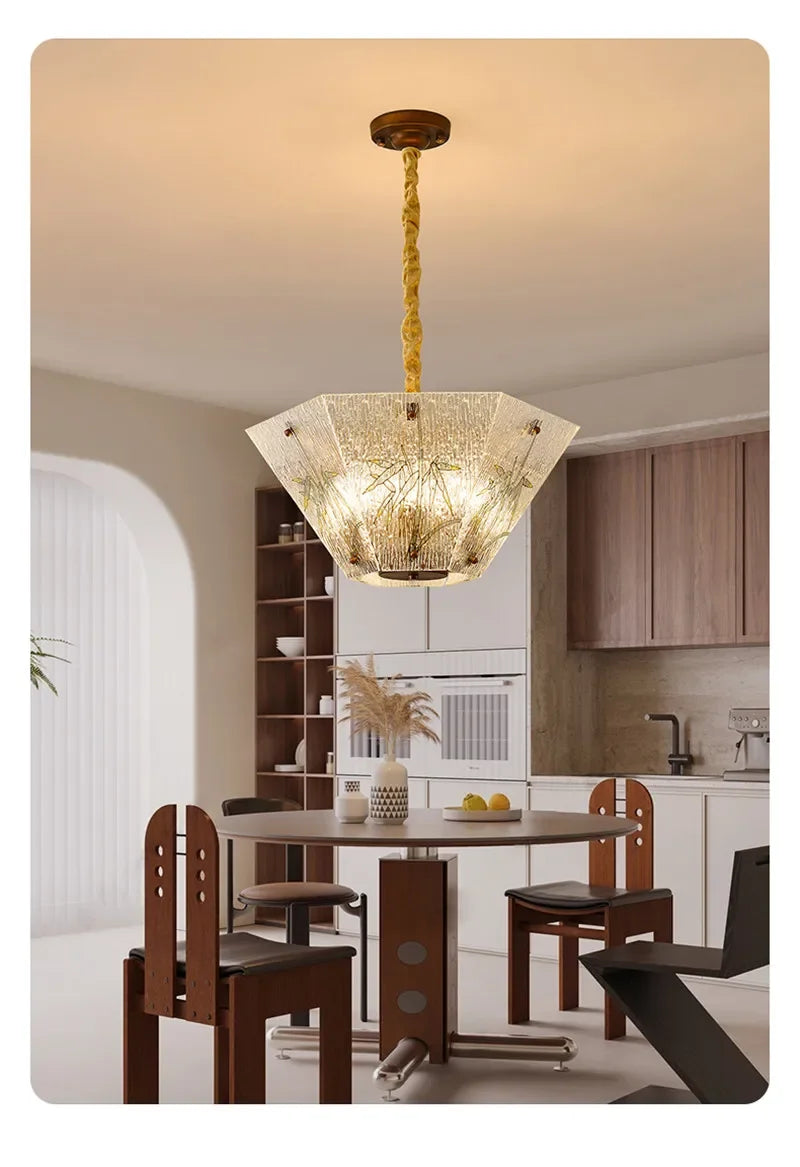 TEMOU Contemporary Restaurant Pendant Lamp French Retro Bedroom Study Villa Hotel Rooms Bar Counter Cafe  Aisle Light