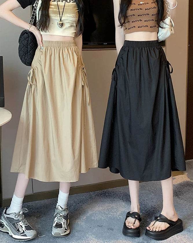 Skirts For Women Chubby Woman Skirt Drawstring Cargo New In Cheap Stylish Chic And Elegant Offer Aesthetic Hot Clothing Sales V - AIAZ