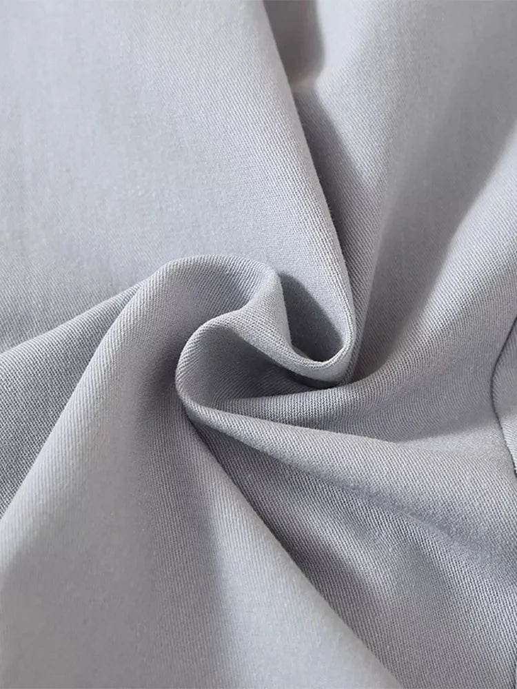 Summer Autumn Skirts Womens Midi Knee Length Korean Elegant Button High Waist Skirt Female Pleated School Skirt - AIAZ