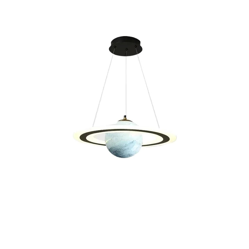 Acrylic Planet Pendant Lamp for Living  Bedroom Kitchen Children Room Space Star Indoor Hanging  E27 Changeable Light