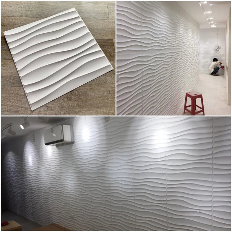 30cm house wall renovation geometric 3D wall panel non-self-adhesive 3D wall sticker art tile 3d wallpaper room bathroom ceiling